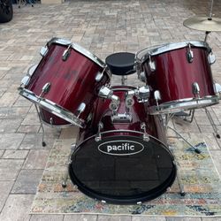 🥁 Complete 5-Piece Drum Set - Pacific Kit w/ Stool, Cymbals & Snare - $200 (Oviedo)