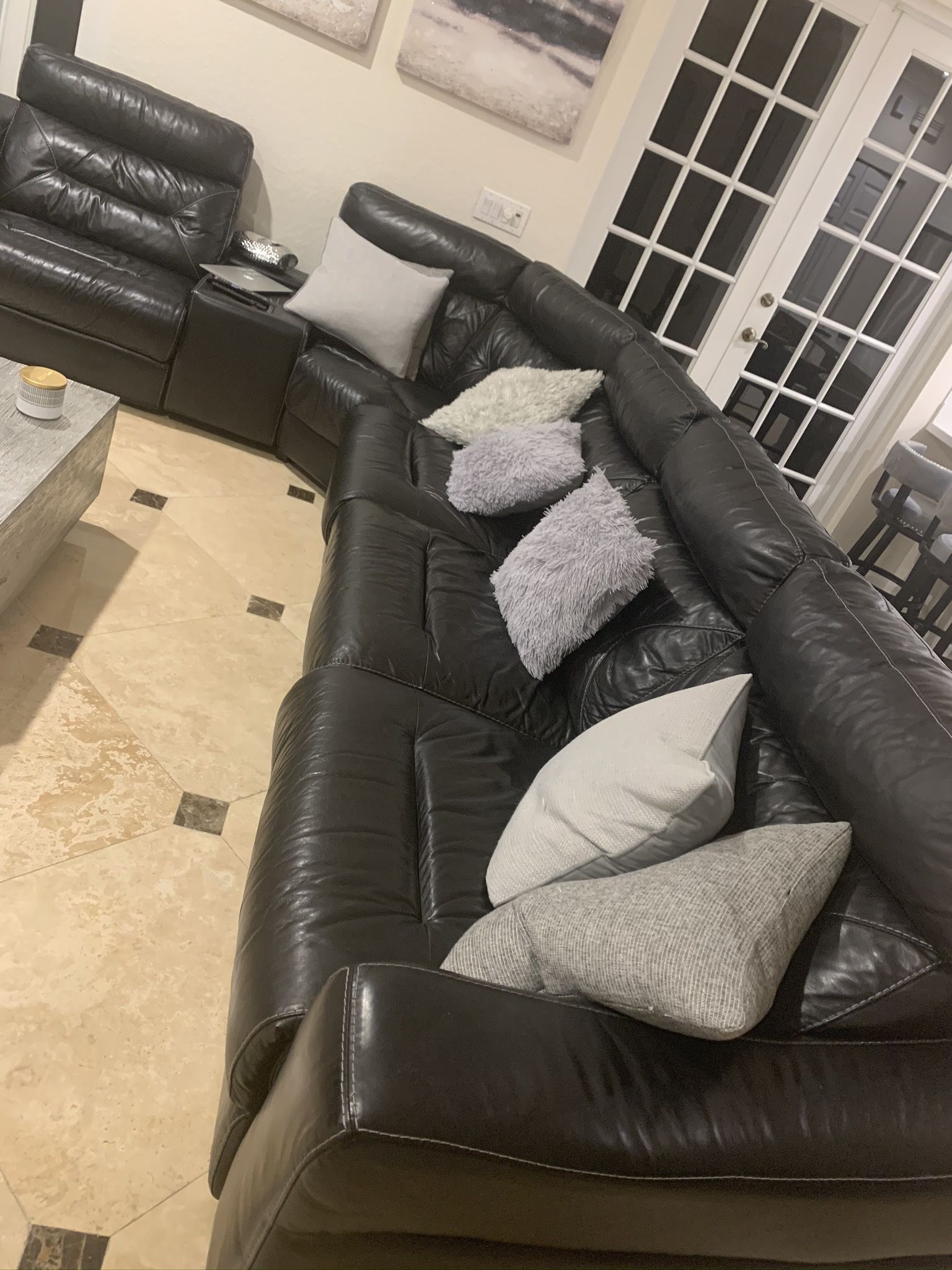 Leather Sectional