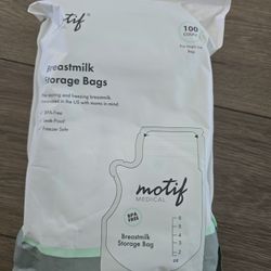Motif Breast Milk Storage Bags 8oz BPA Free, 1000 Count, 100 Each Pack ( Price Negotiable )