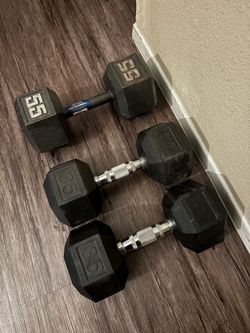 2x35 lb dumbbell weights and 1x55 lb SINGLE $90 for all
