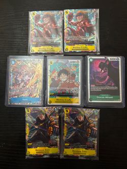 7 One Piece Cards (Sealed Promos, SR)