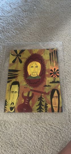 Original 1993 Nirvana Magazine Art Page