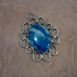 Sodalite Pendant Signed