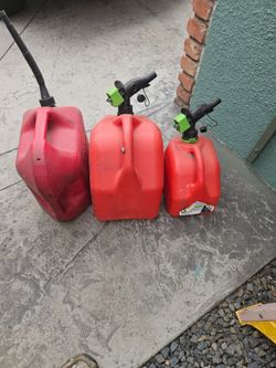 Gas cans 2 (5gal) 1(2gal)