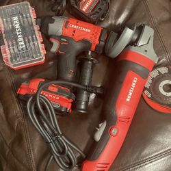 New Craftsman Impact and Grind. Battery, Charger, And Accessories Included. $50