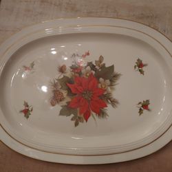 Vintage Limoges Christmas Platter