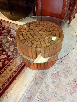Round Puzzle Top Table $175