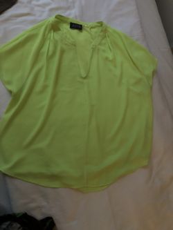 Lime green blouse