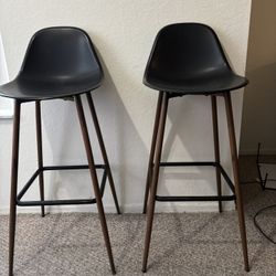 2 Modern Style Bar Stools 