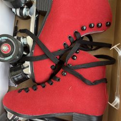 Foxy Skates Size Six Sexy Red 