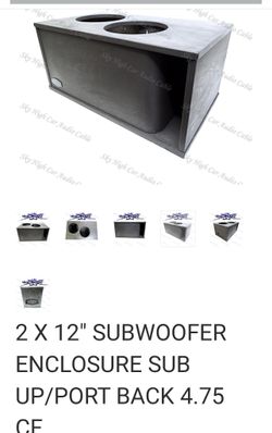 Gately Audio Sub Box Two 12,s