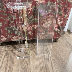 Necklace Holder - Acrylic Jewelry Organizer Contains Necklace Organizer Accessories included!