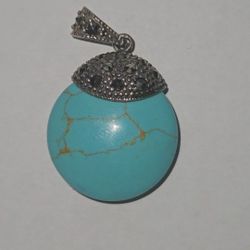 Turquoise Pendant Silver 925
