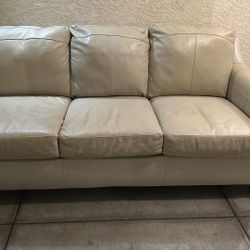2 Full Size Leather Sofa