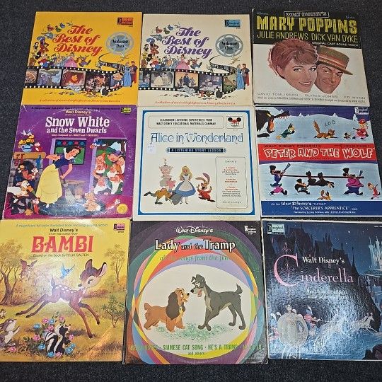 Vintage Disney Record Lot