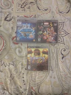 PS3 Games x 3 - Street Fighter IV, Marvel Vs. Capcom 3, Battle Royale PS All-Stars