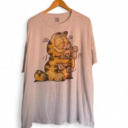 90s Garfield Vintage Faded ThrashedBaggy Tee