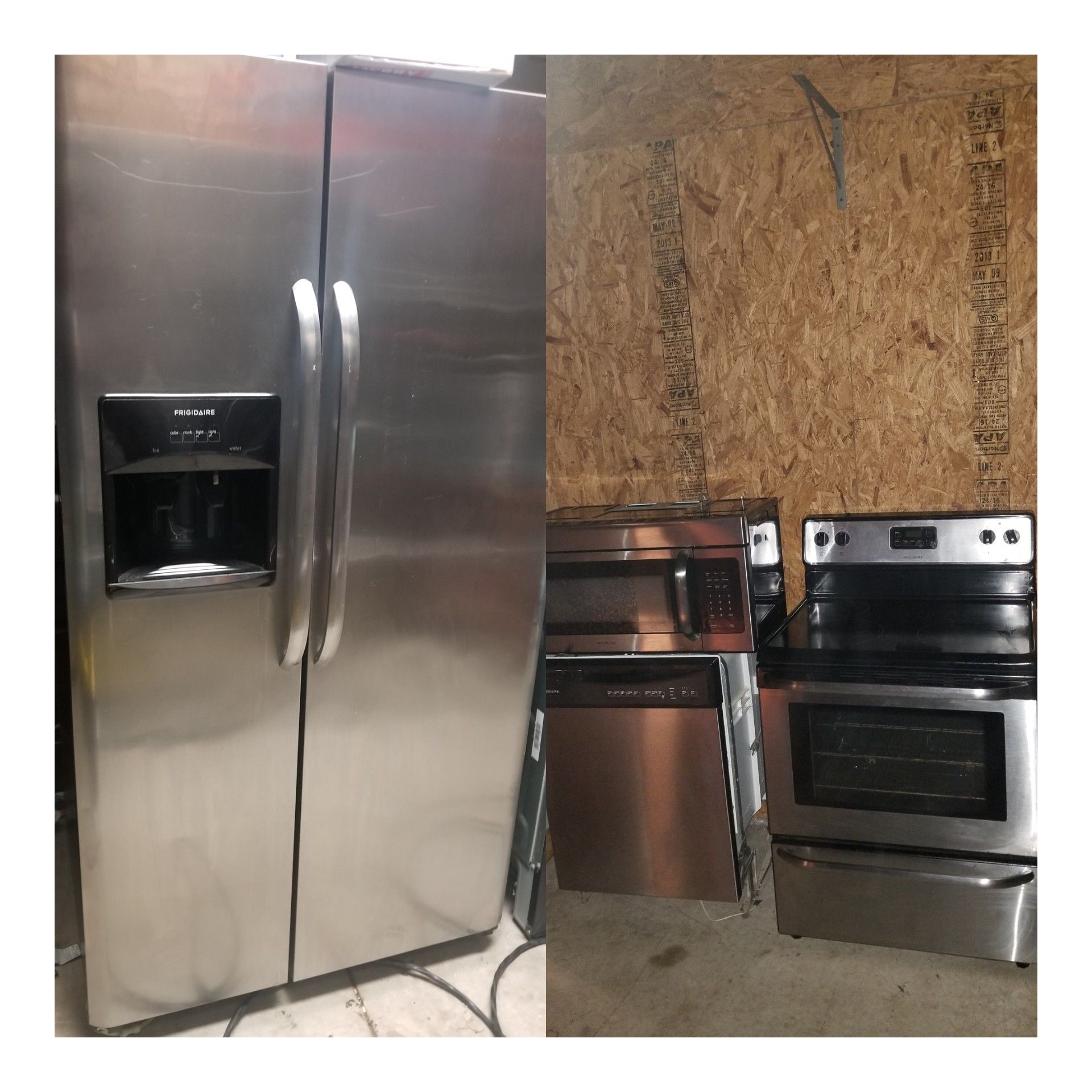 Frigidaire stainless steel appliances set