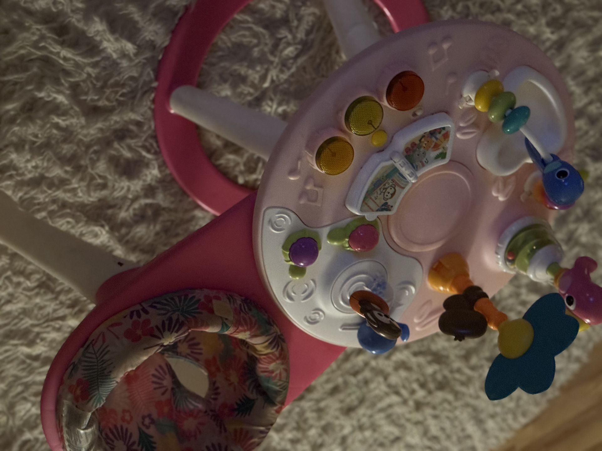 Baby In Place Walker With Multiple Toys Table