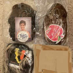 Lot of 3 Wigs Short