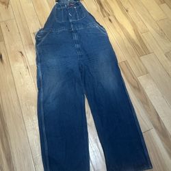 Dickies Blue Jean Denim Bib Work Overalls 42 x 30 Mexico