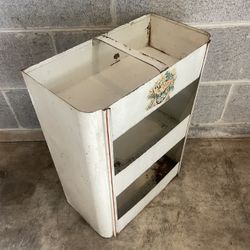 Antique Metal Shelf. Mid Century Style. 