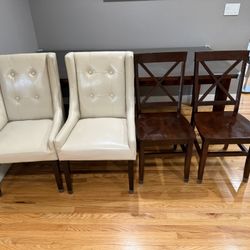 $400: Solid Wood Dining Set  From Pier One