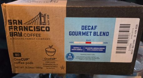 San Francisco Bay Decaf Gourmet Blend Coffee Pods 80ct