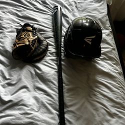 Baseball Set - Glove, Bat, Helmet, and Bag