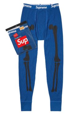 Supreme Hanes Skeleton Thermal Pants