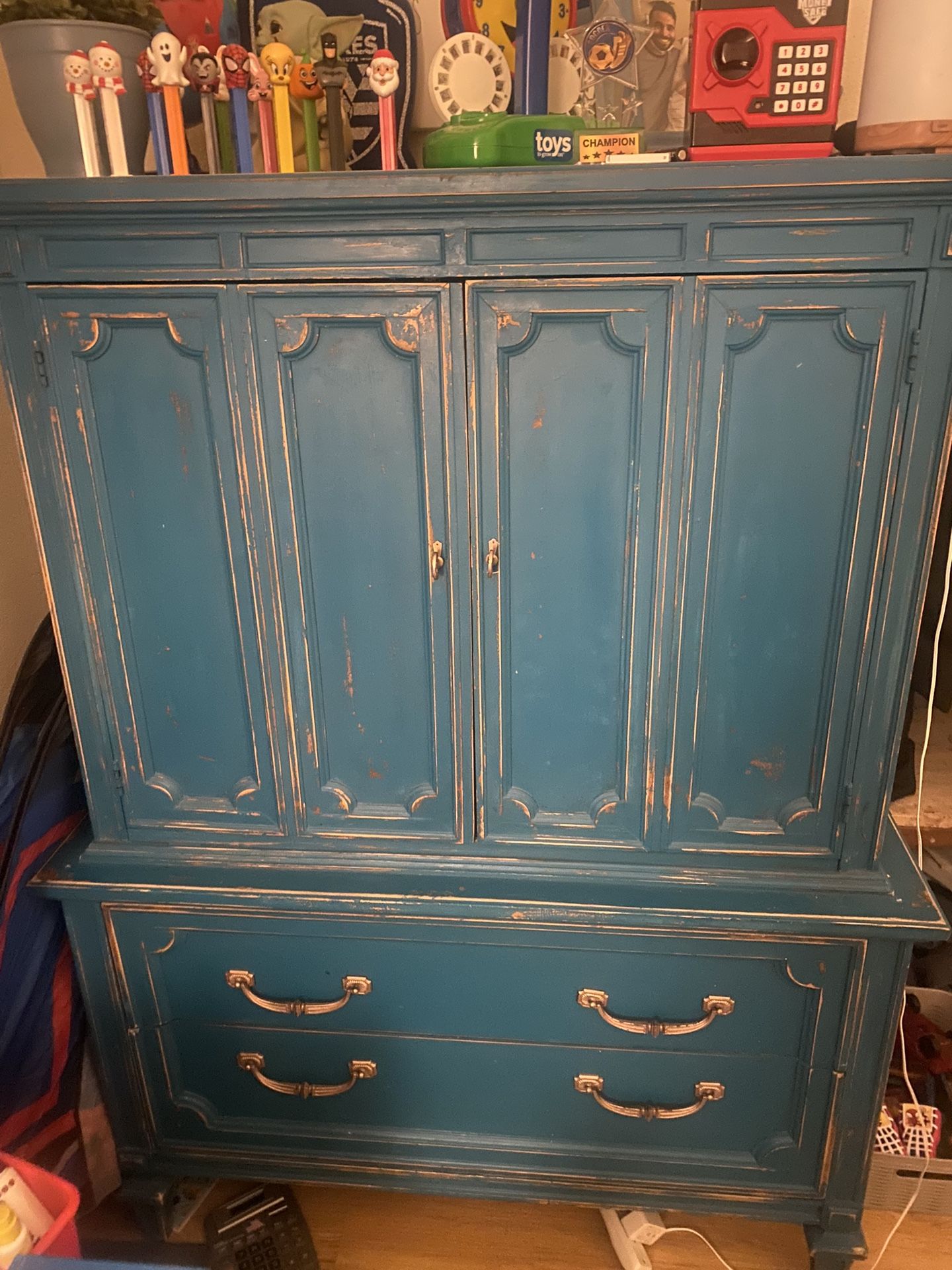 Antique Turquoise dresser