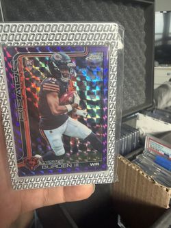 Luther Burden III Purple Geo Refractor Card