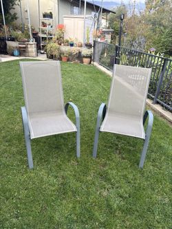 Patio Stackable Chairs - 2 For $30