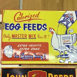 Colorized Egg Feeds Sign