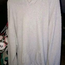 Men's Gray FchengtaiS Sherpa Fleece Hoodie