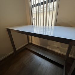 Frosted Glass Top Desk