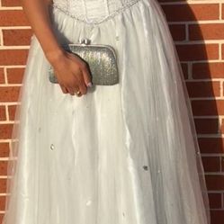 Silver Homecoming Dress 