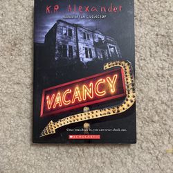 Vacancy by K.R Alexander ( amazing condition)