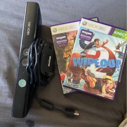Xbox 360 Kinect And Two Games