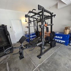 Smith Machine 2001 | Multi-Use Adj Bench | Gym Equipment | Fitness | Squat Rack | Excercise |🔴WEIGHTS AND BARBELL SOLD SEPARATELY 🔴 FREE DELIVERY 🚚