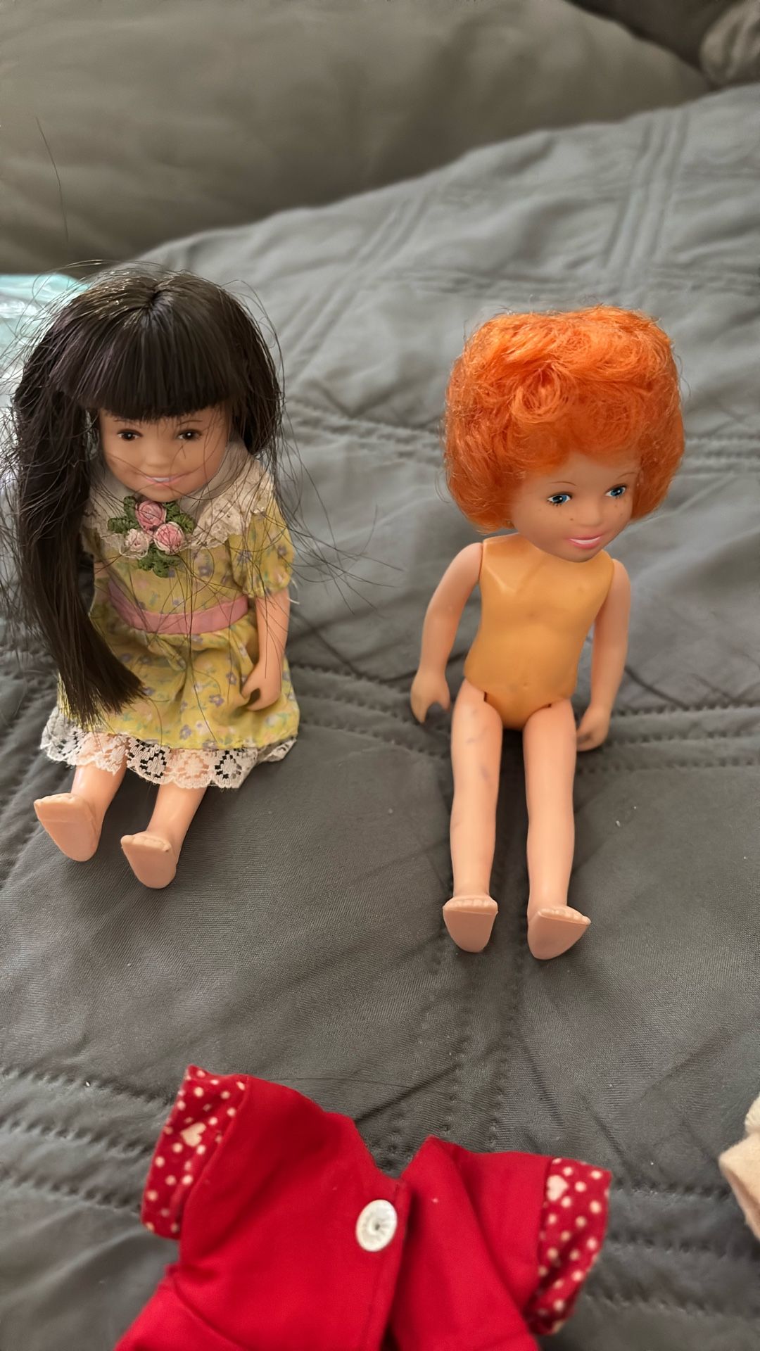Vintage Bundle 1982 Little Orphan Annie 6" Doll Knickerbocker Toy Co