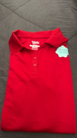Girls xl uniform polo shirt in red