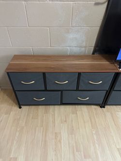 Fabric chest drawers for clothes