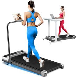 Brand New Walking Pad Treadmill with 8% Incline for Home Office, 3.0HP Low Noise