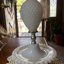 Vintage Hobnail Lamp. Needs New For Works No Wear Just Old. 