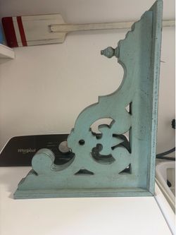 Antique/Vintage Rustic Teal Blue Wall Decoration