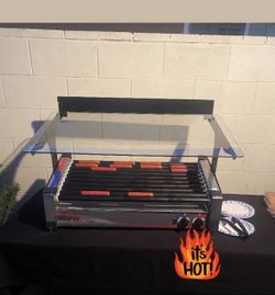 Commercial hot dog roller