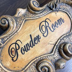 Powder Room Sign! 