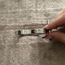 Silver love me bracelet