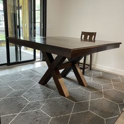 Counter Height Wood Table
